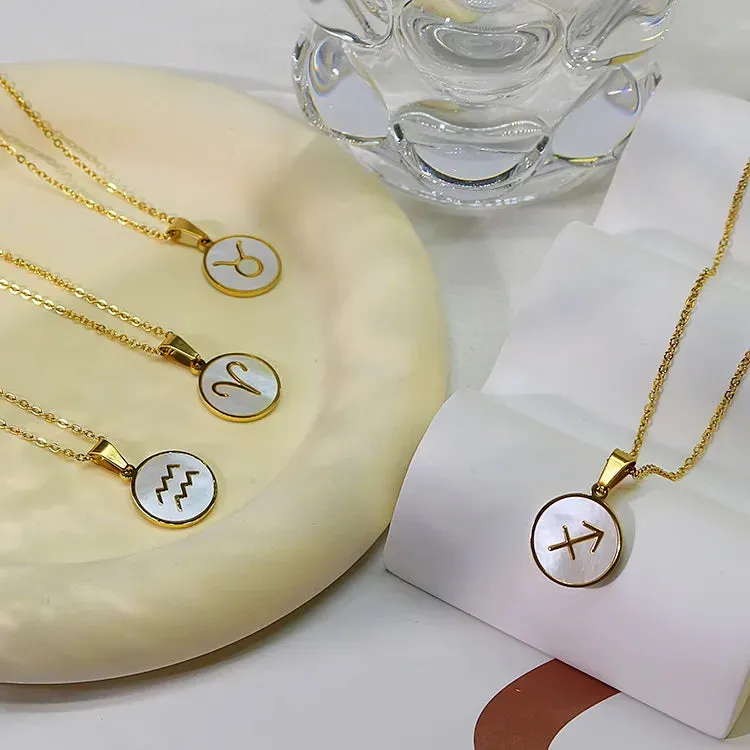 Zodiac Pendant Gold Chain