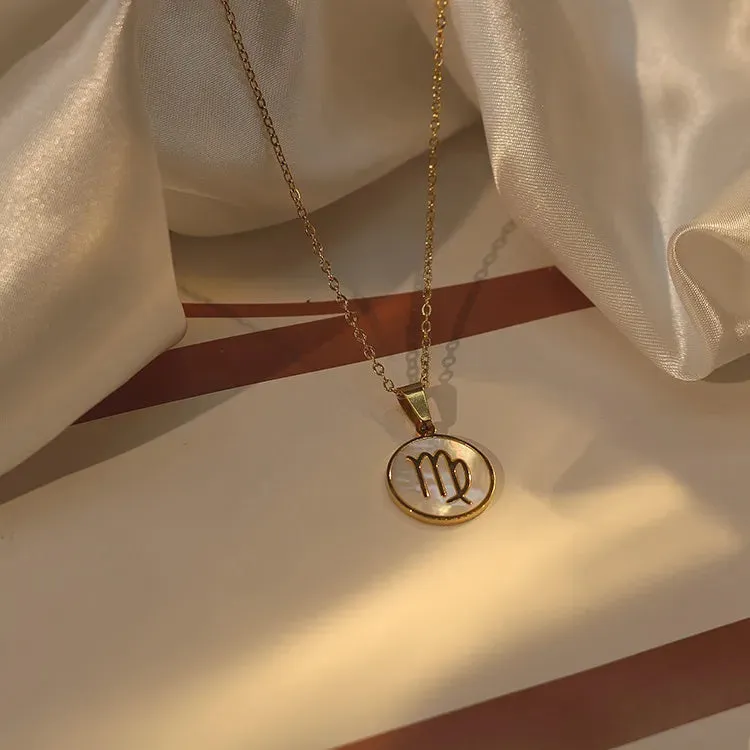 Zodiac Pendant Gold Chain