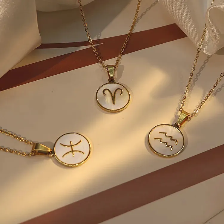 Zodiac Pendant Gold Chain