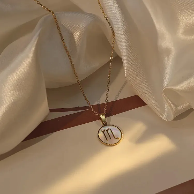 Zodiac Pendant Gold Chain