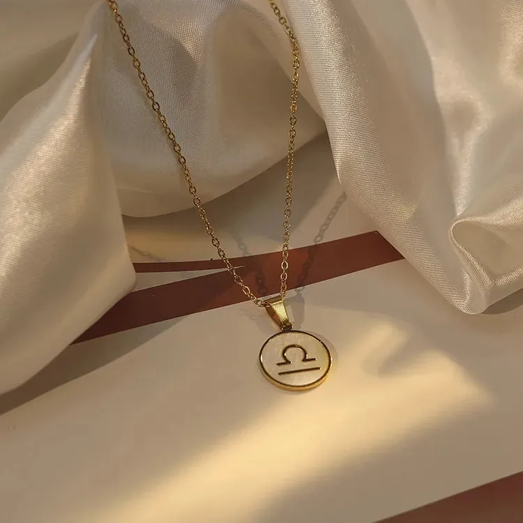 Zodiac Pendant Gold Chain