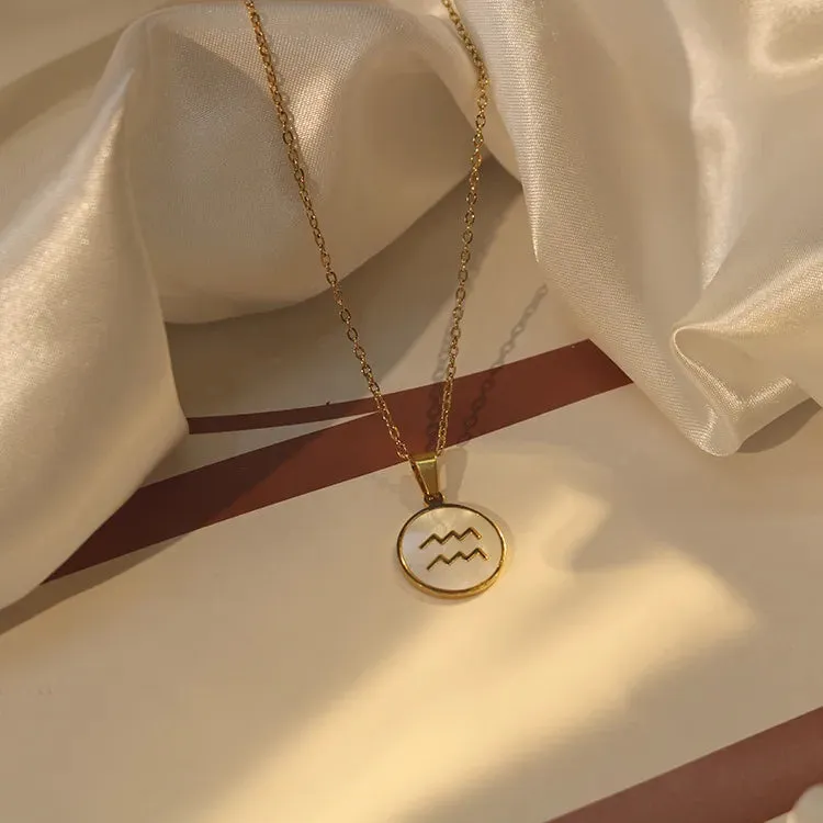 Zodiac Pendant Gold Chain