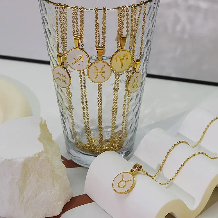 Zodiac Pendant Gold Chain