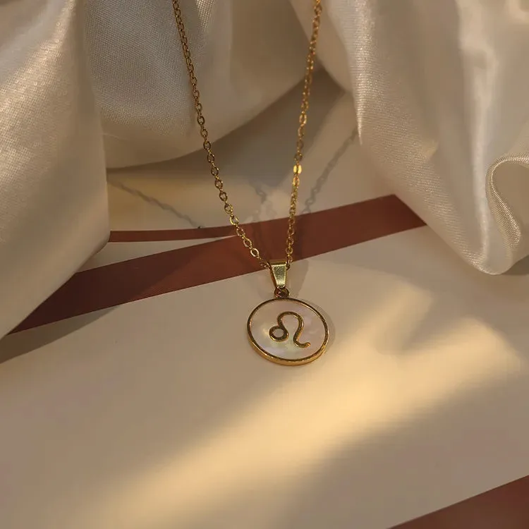 Zodiac Pendant Gold Chain