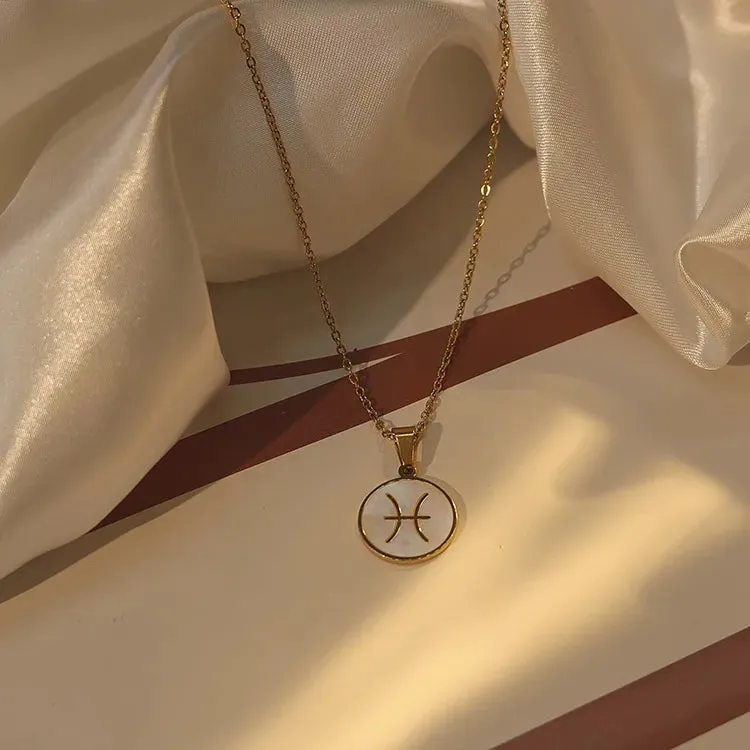 Zodiac Pendant Gold Chain
